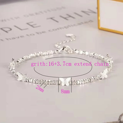 925 Sterling Silver Butterfly Bracelet