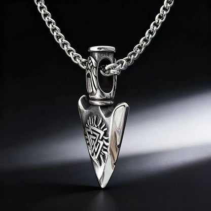 Odin Rune 316L Stainless Steel Pendant Necklace