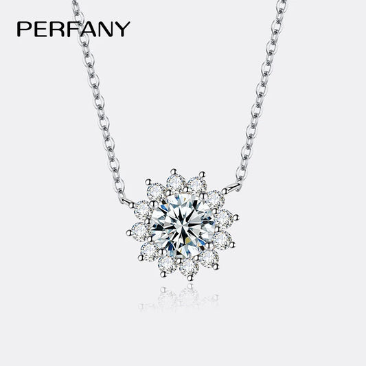 S925 Silver 1-3CT Moissanite Necklace