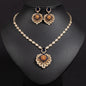 Sturdy Shell Bloom Flower Jewellery Set