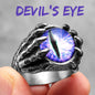 Devil Eye 316L Stainless Steel Skull Rings