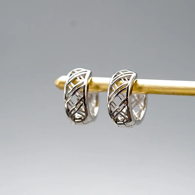 S925 Hollow Out Earrings