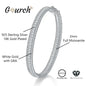 2mm Moissanite Bracelet in 925 Sterling Silver 18K Gold Plated