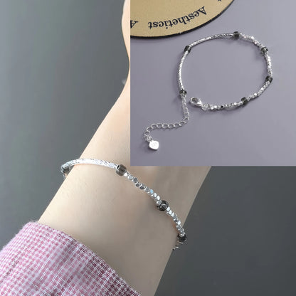 925 Sterling Silver Zircon Love Heart Bracelet