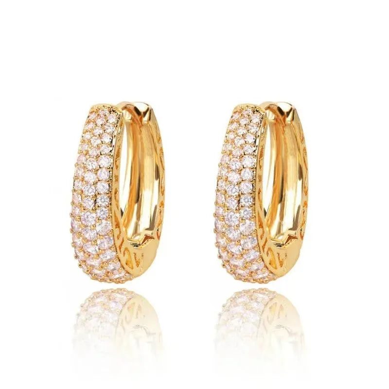 925 Sterling Silver Dazzling CZ Stone Earrings