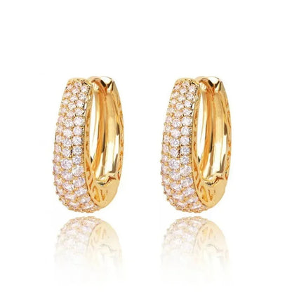 925 Sterling Silver Dazzling CZ Stone Earrings