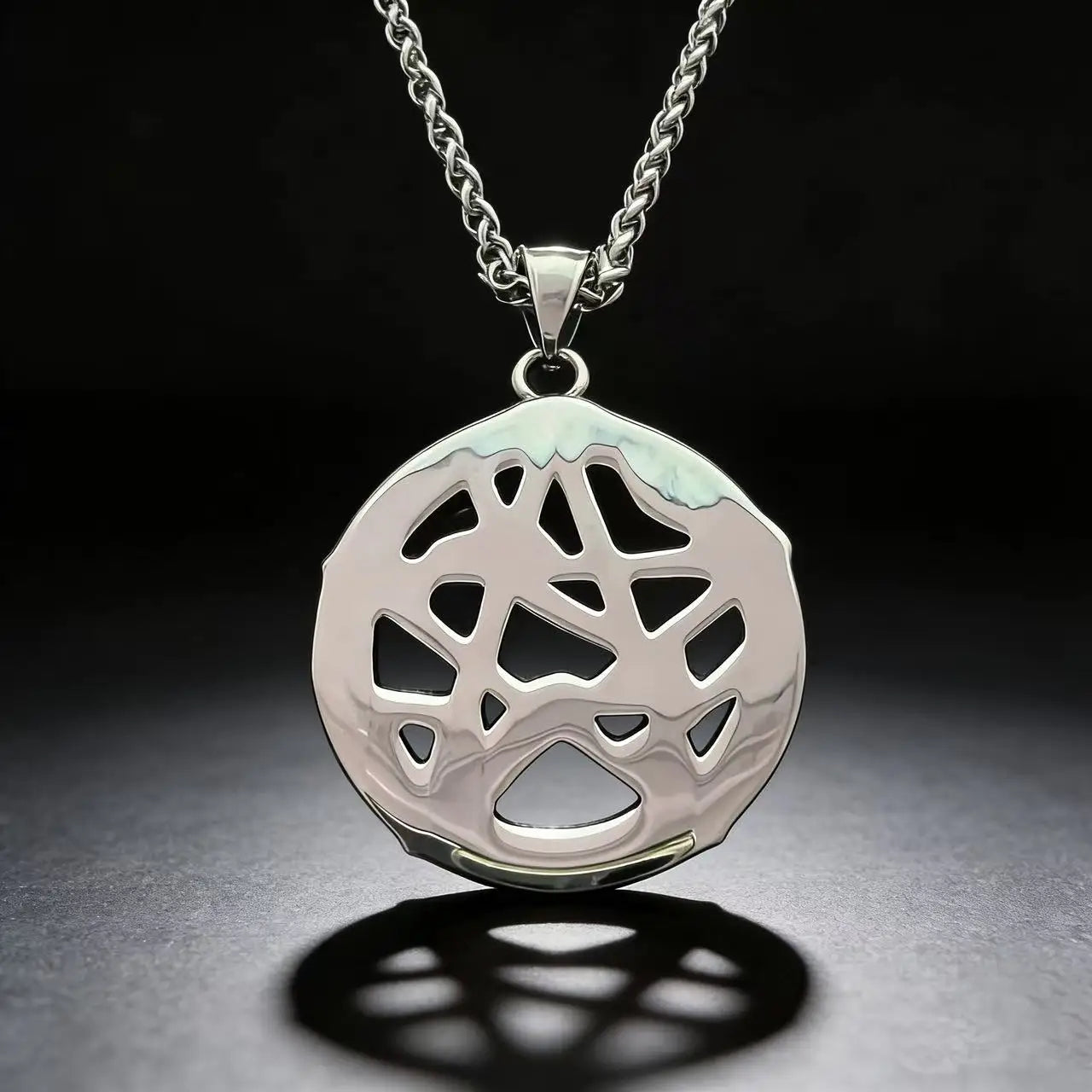 Pentagram Snake Entwined Mysterious Necklace