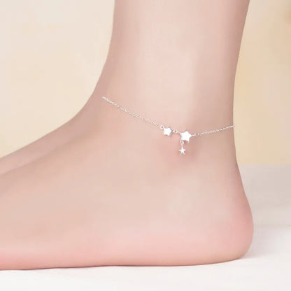 S925 Elegant Star Anklets