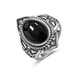 Vintage S925 Sterling Silver Ring with Natural Moonstone Stone