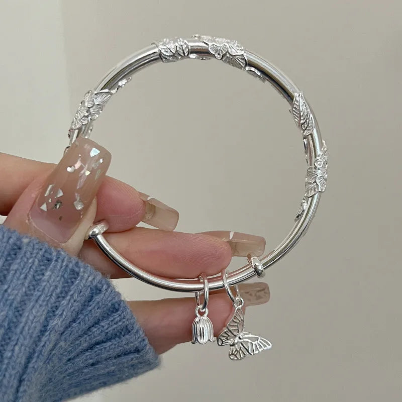 S925 Blue & Purple Gemstone Bracelet