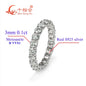 White Round Moissanite Diamond Ring
