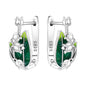 Original S925 Blue Iris Flower Earrings