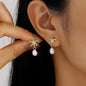 Beach Pearl Conch Shell Earrings