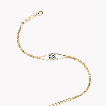 S925 6.5mm 1ct Moissanite Bracelet