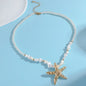 Natural Seashell Beaded Necklace