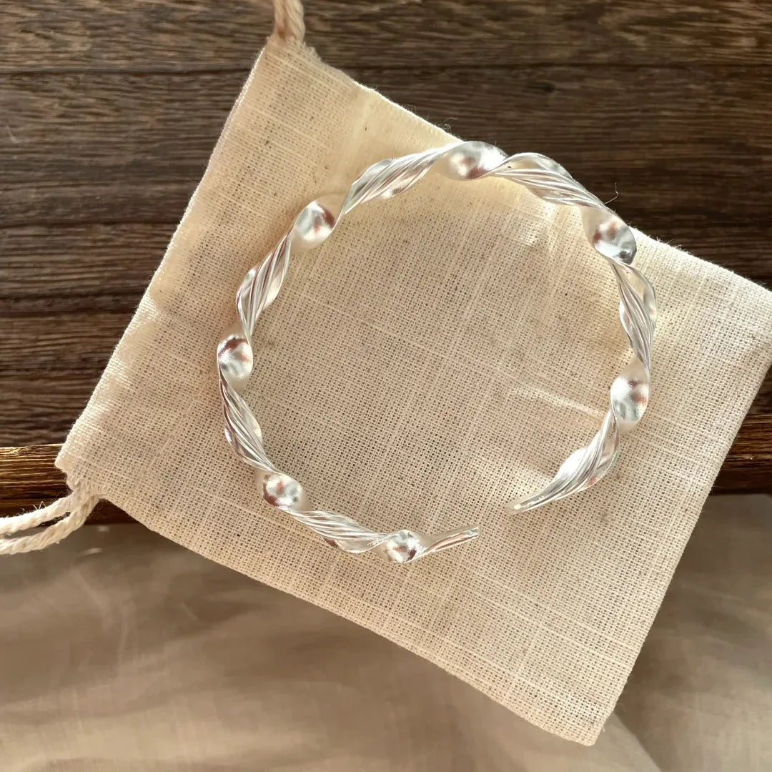 S925 Beaded Geometric Bracelet