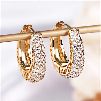 925 Sterling Silver Dazzling CZ Stone Earrings