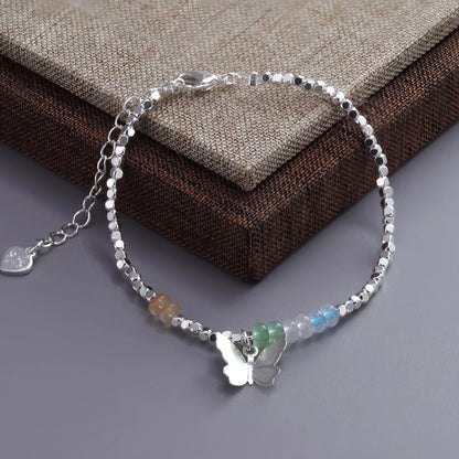 925 Sterling Silver Zircon Love Heart Bracelet
