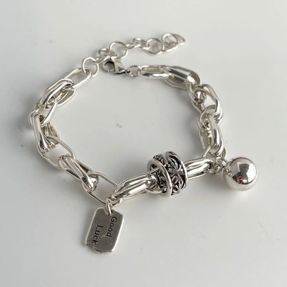 925 Sterling Silver Bracelets with Ball Charm