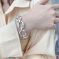 S925 Beaded Geometric Bracelet