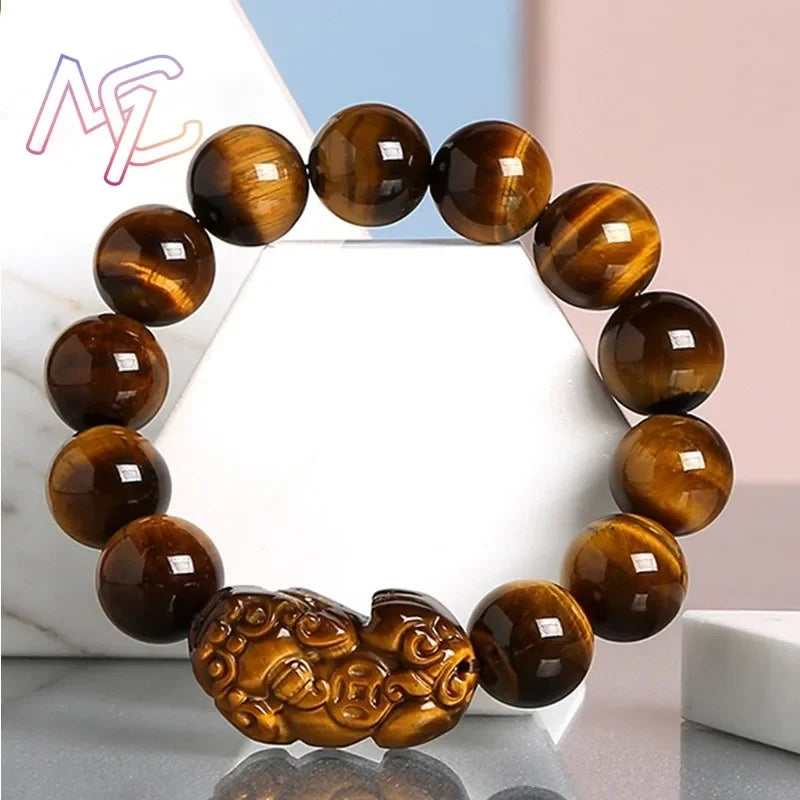 Natural Tiger Eye Pixiu Bracelet
