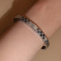 Checkered Design Crystal Bangle