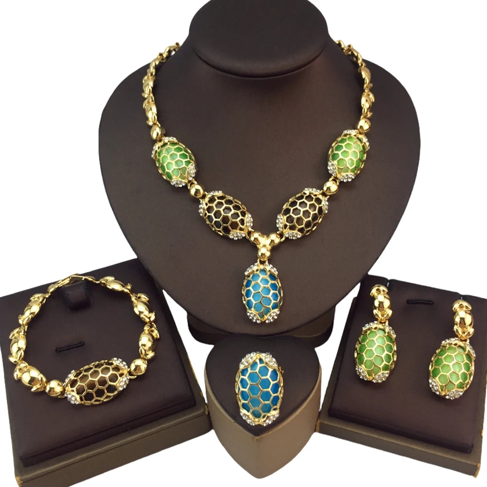 Fashion Colourful Stones Jewelry Sets
