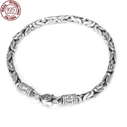 925 Sterling silver retro style bracelet