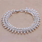 925 Sterling Silver Exquisite Solid Chain Bracelet