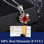 100% Moissanite Pendant Necklace D Colour