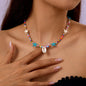 Natural Seashell Beaded Necklace