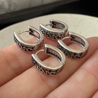 S925 Retro Zircon Earring