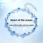 925 Sterling Silver Heart Necklace & Bracelet Set
