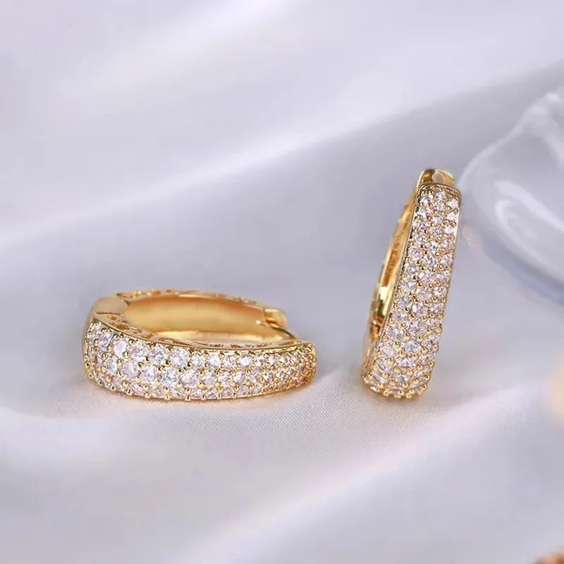 925 Sterling Silver Dazzling CZ Stone Earrings