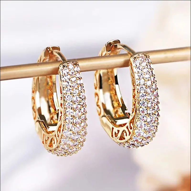 925 Sterling Silver Dazzling CZ Stone Earrings