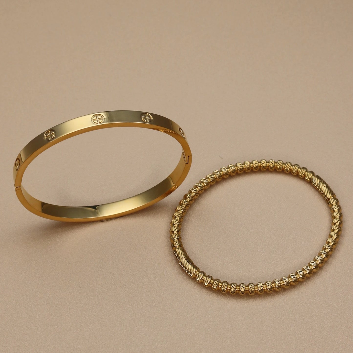Stainless Steel Gold Colour Waterproof Bracelet