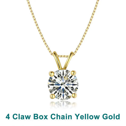 S925 Moissanite Solitaire Pandent