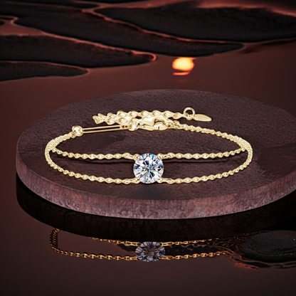 S925 6.5mm 1ct Moissanite Bracelet