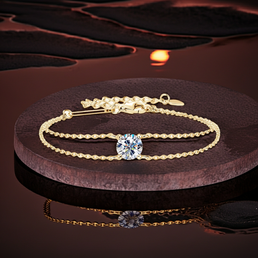 S925 6.5mm 1ct Moissanite Bracelet