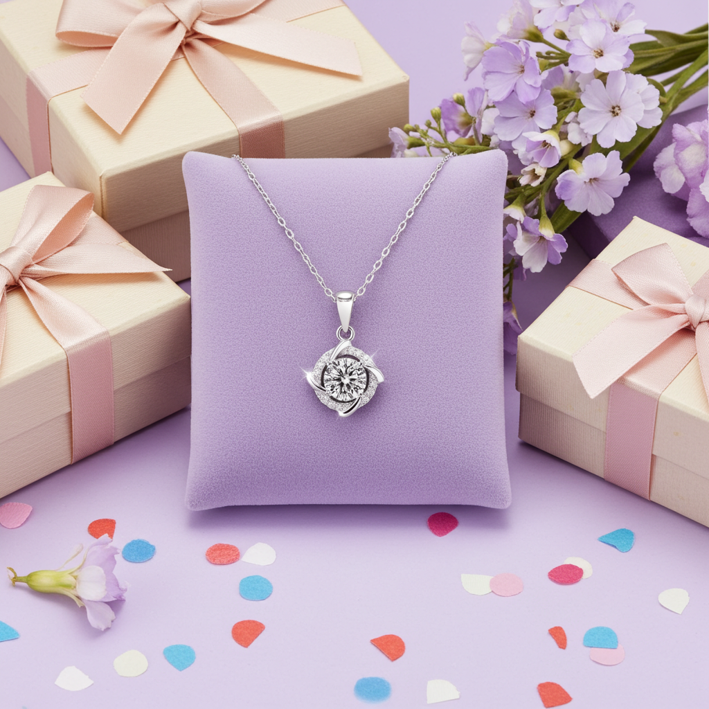 S925 Multiple 1.0 carat moissanite and Zircon pendants