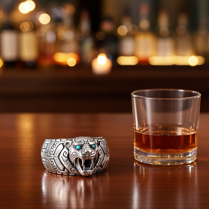 S925 Vintage Tiger Ring