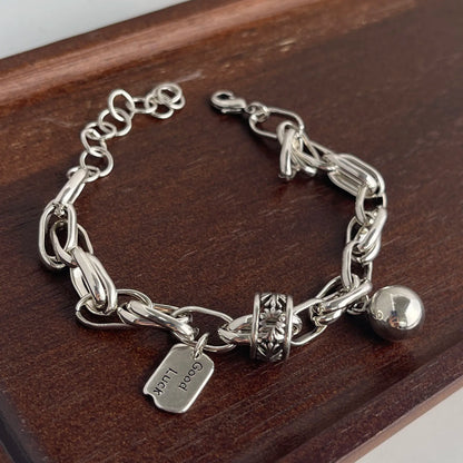 925 Sterling Silver Bracelets with Ball Charm
