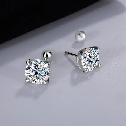 S925 GRA Certified Moissanite Stud Earrings