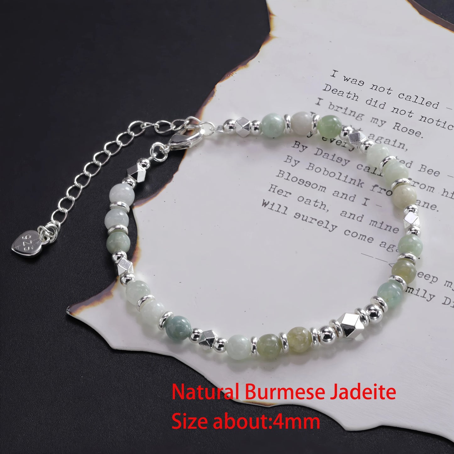 925 Sterling Silver Zircon Love Heart Bracelet