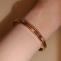 Checkered Design Crystal Bangle
