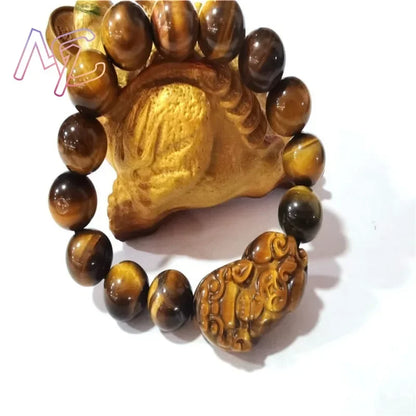 Natural Tiger Eye Pixiu Bracelet