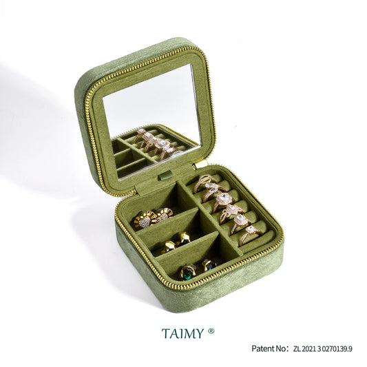 Velvet Travel Jewelry Storage Box