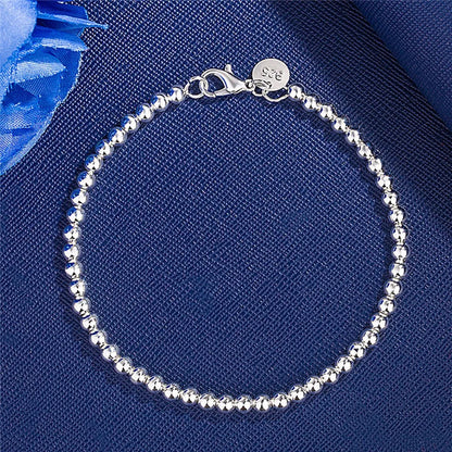 925 Sterling Silver Exquisite Solid Chain Bracelet