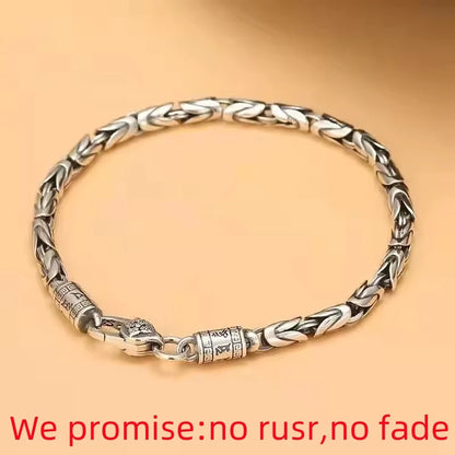 925 Sterling silver retro style bracelet