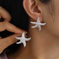 Beach Pearl Conch Shell Earrings